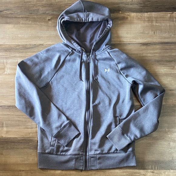 Under Armour Charcoal Full-Zip Hoodie - Picture 1 of 5
